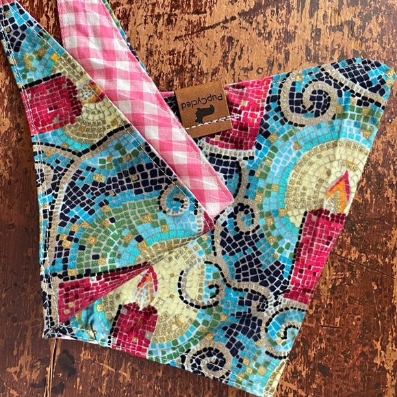 pupcycled Other - Reversible dog bandana